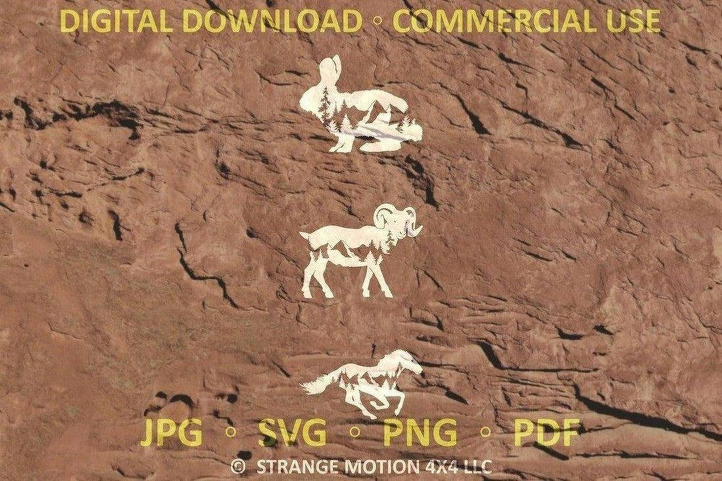 Mountain Animal File Pack - Commercial Use