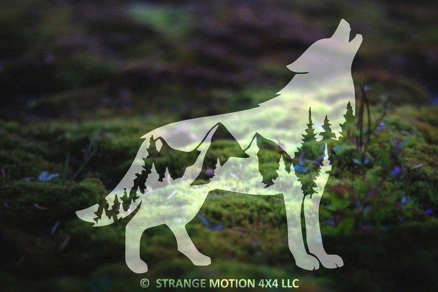 Mountain Wolf Vinyl Decal | 57