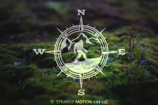 Sasquatch Wilderness Compass Vinyl Decal | 255