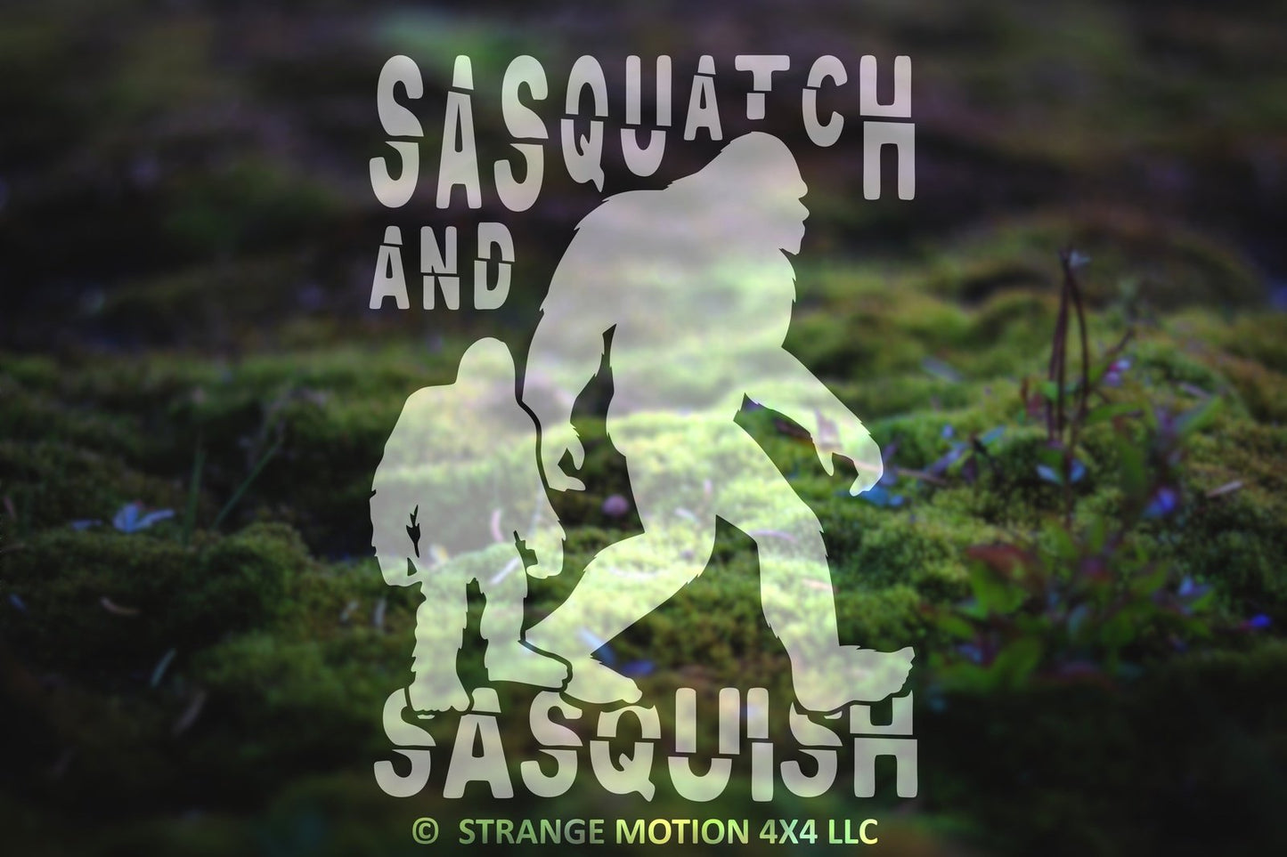 Sasquatch and Sasquish Vinyl Decal | 83