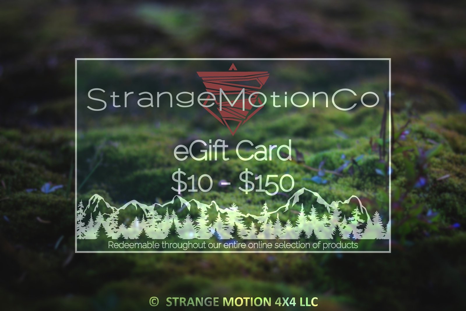 Strange Motion Co eGift Card, $10 - $150