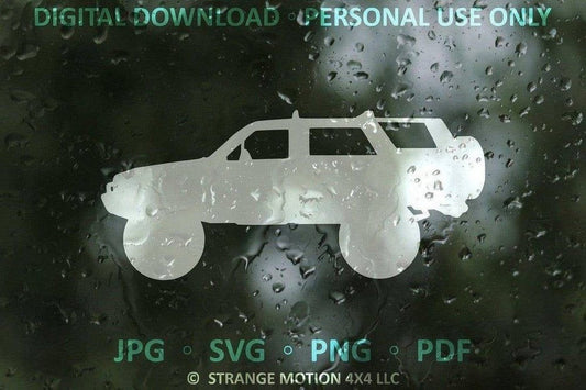 1st Gen Silhouette File Pack for 4Runner - Personal Use