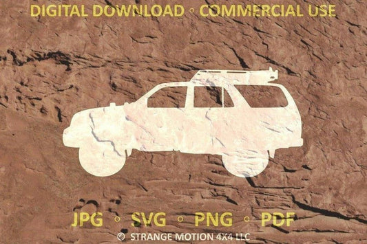4th Gen Silhouette File Pack for 4Runner - Commercial Use