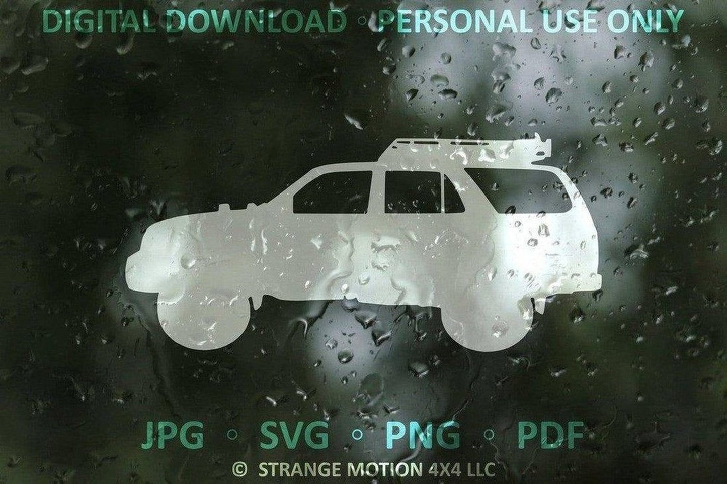 4th Gen Silhouette File Pack for 4Runner - Personal Use