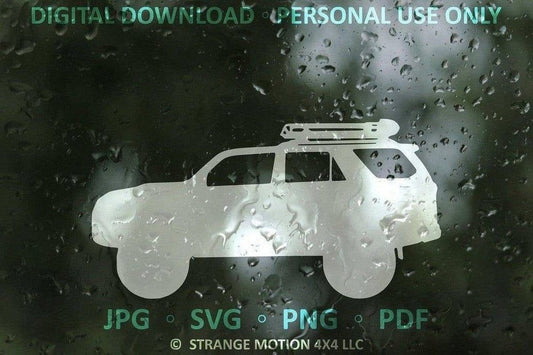 5th Gen Silhouette File Pack for 4Runner - Personal Use