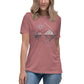 Geometric Sun and Moon Over Mountains Women's Relaxed T-Shirt